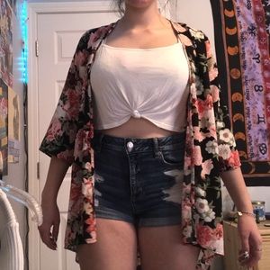 Flowy Floral Kimono